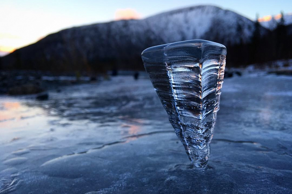 Ледяной шип в Хибинах